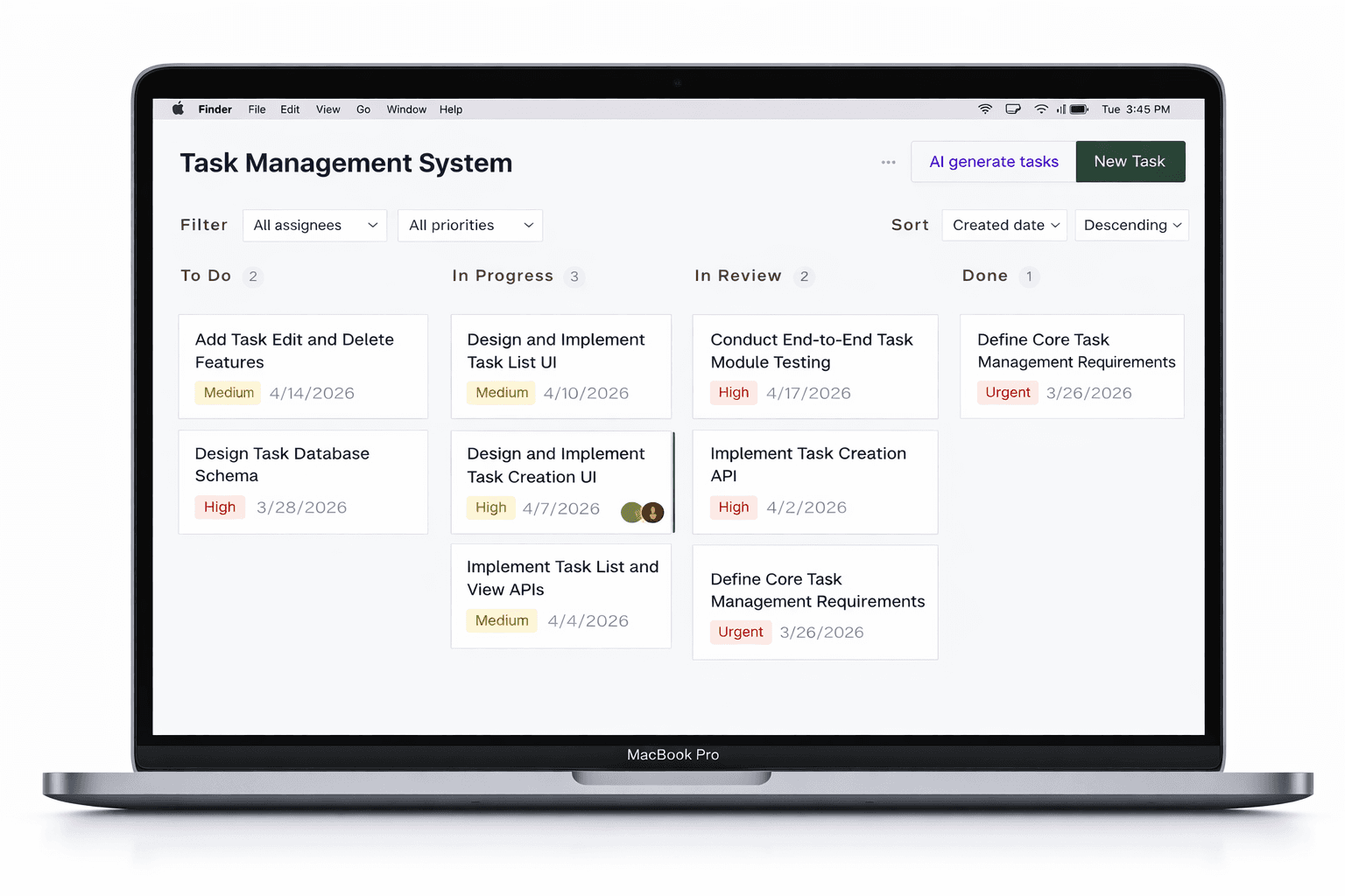 Notifiq dashboard preview